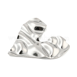 Non-Tarnish Hammered 304 Stainless Steel Pendants&nbsp;STAS-M001-08P