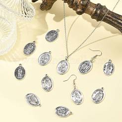 30Pcs 6 Styles Religion Tibetan Style Alloy Pendants&nbsp;FIND-FS0005-01