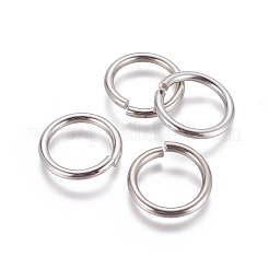 Tarnish Resistant 304 Stainless Steel Open Jump Rings&nbsp;STAS-E464-09E-P