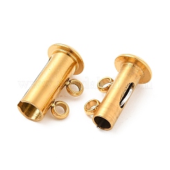 Ion Plating(IP) 304 Stainless Steel Slide Lock Clasps&nbsp;STAS-G071-51G