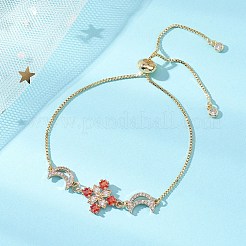 Adjustable Brass Slider Link Bracelets&nbsp;BJEW-JB13037