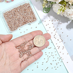 3000Pcs Brass Crimp Beads&nbsp;KK-PA0001-23