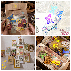 5 Bags 5 Style PET Adhesive Waterproof Stickers&nbsp;DIY-GL0003-49