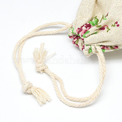 Polycotton(Polyester Cotton) Packing Pouches Drawstring Bags&nbsp;ABAG-T004-10x14-10