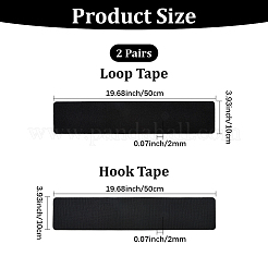 Nylon & Polyester Car License Plate Adhesive Velcro Tape&nbsp;AJEW-WH20018-198A