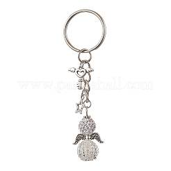 Alloy with Glass Seed Beads Keychain&nbsp;KEYC-MZ00010