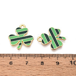 Saint Patrick's Day Alloy Enamel Pendants&nbsp;ENAM-T023-04B