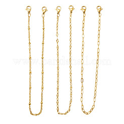 3Pcs 3 Styles 304 Stainless Steel Baseball Cap Chain Set&nbsp;AJEW-TAC00034