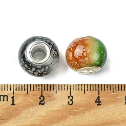 Two Tone Glass European Beads&nbsp;GPDL-K003-01