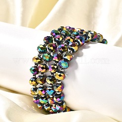 Electroplate Glass Stretch Bracelets&nbsp;BJEW-JB04017-03