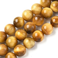 Natural Tiger Eye Beads Strands&nbsp;LS-G-G544-12mm-01
