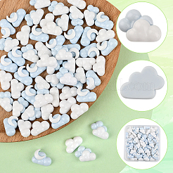 60Pcs 3 Colors Opaque Resin Cabochons&nbsp;FIND-SC0020-85