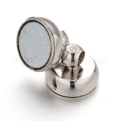 Brass Magnetic Clasps with Loops&nbsp;KK-H361-N