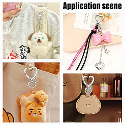 60Pcs Heart Alloy Swivel Clasps&nbsp;FIND-GO0004-34