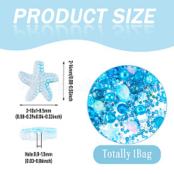 1Bag Mixed Styles Glass Beads&nbsp;GLAA-TADJ0001-10D