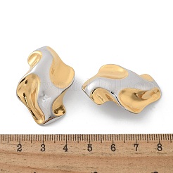 304 Stainless Steel Folds Stud Earrings&nbsp;EJEW-Z084-03GP-03