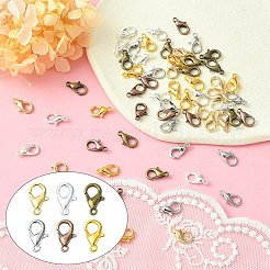 60Pcs 6 Colors Zinc Alloy Lobster Claw Clasps&nbsp;PALLOY-YW0001-81
