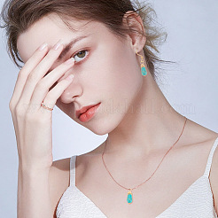 100Pcs Synthetic Turquoise Pendants&nbsp;FIND-AR0004-20