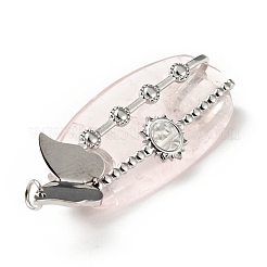 Natural Rose Quartz Pendants&nbsp;G-D473-09P