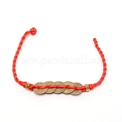 Chinese Fortune Coins Feng Shui Coins Link Bracelet&nbsp;BJEW-WH0011-12