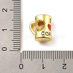 Rack Plating Brass European Bead&nbsp;KK-H456-07G-01