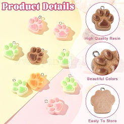 20Pcs Opaque Resin Pendants&nbsp;RESI-YW0006-25
