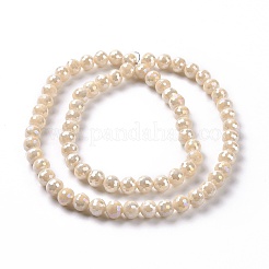 Electroplate Glass Beads Strands&nbsp;GLAA-E036-14A