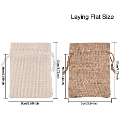 Burlap Packing Pouches Drawstring Bags&nbsp;ABAG-BC0001-06
