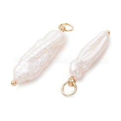 Natural Baroque Keshi Pearl Pendants&nbsp;PALLOY-JF05198-02
