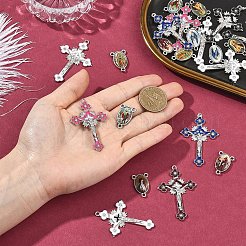 24Pcs 12 Styles Zinc Alloy Enamel Big Pendants&nbsp;FIND-YW0012-16