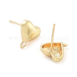 Brass Stud Earring Findings&nbsp;EJEW-Q800-22KCG
