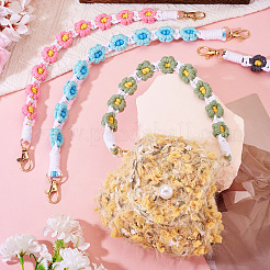 6Pcs 6 Colors Cotton Cord Knitted Daisy Cup Belt&nbsp;AJEW-TA0002-37