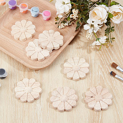 10Pcs Carved Wooden Display Decorations&nbsp;AJEW-GF0013-54