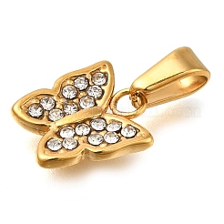 Ion Plating(IP) 304 Stainless Steel Rhinestone Pendants&nbsp;STAS-Z113-06G