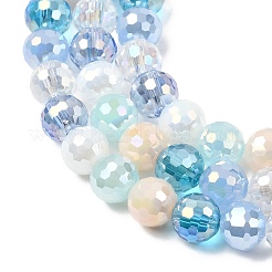 Electroplate Glass Beads Strands&nbsp;EGLA-D300-06-8mm-22