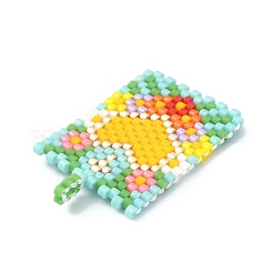 Handmade Japanese Seed Loom Pattern Seed Beads&nbsp;PALLOY-MZ00105-03