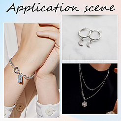 300Pcs 304 Stainless Steel Open Jump Rings&nbsp;STAS-BBC0004-98C