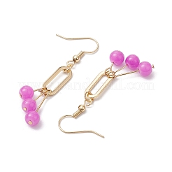 Imitation Jade Glass Dangle Earrings&nbsp;EJEW-JE05924-04