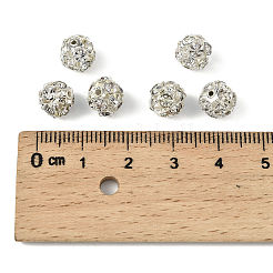 Brass Rhinestone Beads&nbsp;LS-RB-A019-8mm-01S