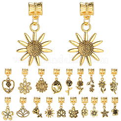 40Pcs 20 Styles Alloy European Dangle Charms&nbsp;PALLOY-BM00018
