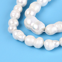 Natural Baroque Keshi Pearl Beads Strands&nbsp;PEAR-S020-O02
