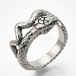 Alloy Cuff Finger Rings&nbsp;RJEW-T008-30AS