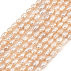 Natural Cultured Freshwater Pearl Beads Strands&nbsp;PEAR-D003-01D-08