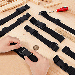 Adjustable Nylon Strap with Plastic Buckle&nbsp;AJEW-WH0871-63B