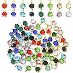 40Pcs 304 Stainless Steel Glass Charms&nbsp;STAS-YW0002-99