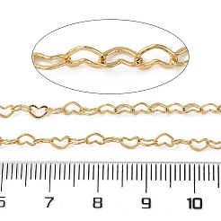 Brass Heart Link Chains&nbsp;CHC-H113-14A-G