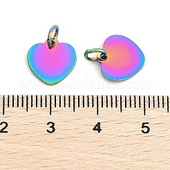 Ion Plating(IP) 304 Stainless Steel Stamping Blank Tag Charms&nbsp;STAS-I311-18RC