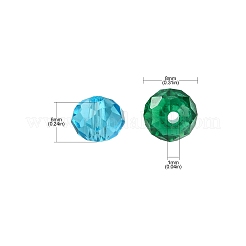 3 Colors Transparent Glass Beads&nbsp;EGLA-TZ0001-02B