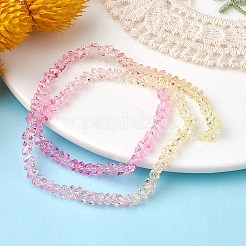 Transparent Baking Paint Glass Bead Strands&nbsp;GLAA-YW0003-17F