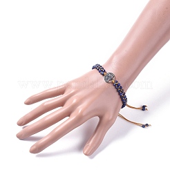 Adjustable Nylon Thread Braided Beads Bracelets&nbsp;BJEW-JB04690-02